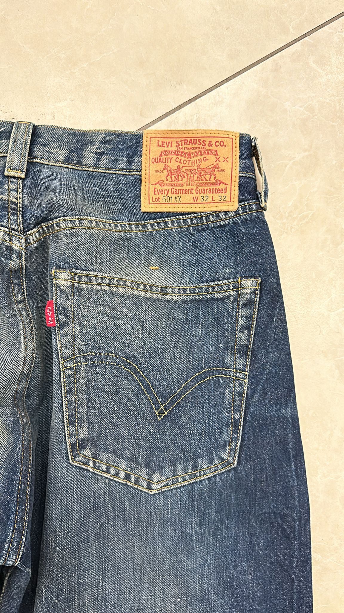 Levi's Vintage Clothing LVC Levi's Vintage Clothing 1947 501XX BigE Selvedge Jeans Size US 32 / EU 48 - 7 Thumbnail