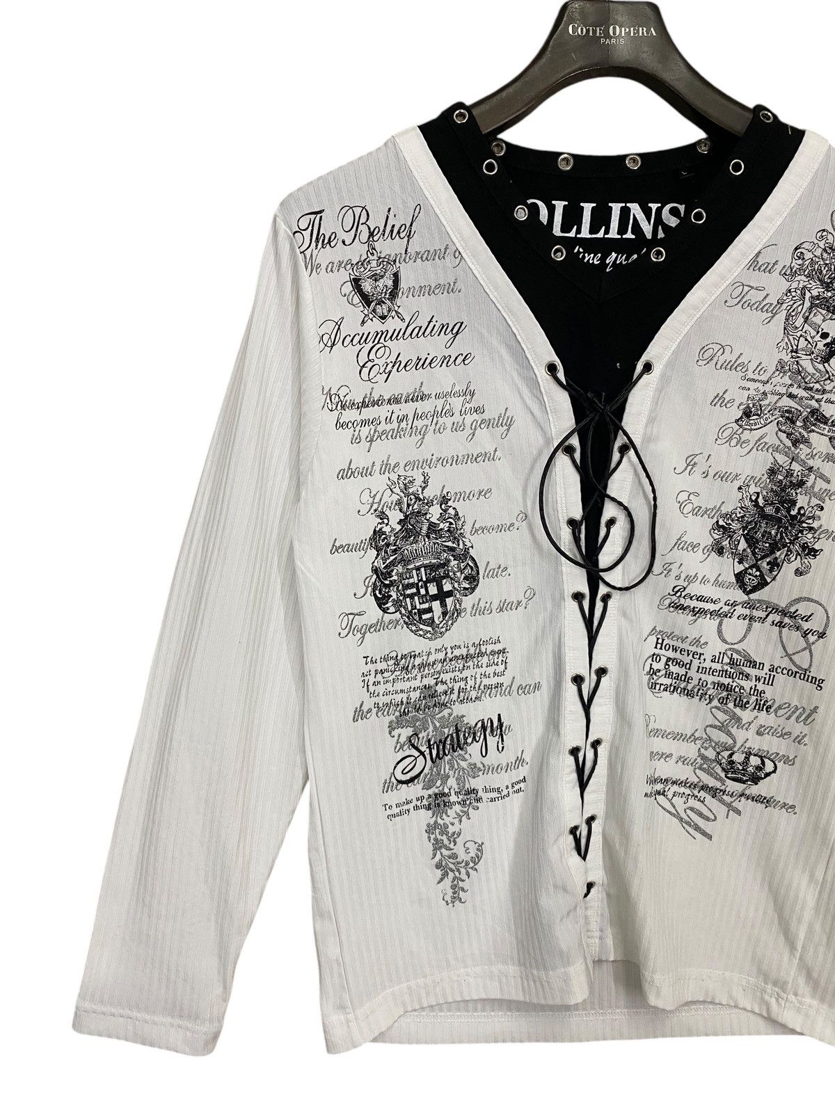 GOSTAR DE FUGA Japanase punk brand collins gothic skulls longsleeve tshirt Size US L / EU 52-54 / 3 - 3 Thumbnail