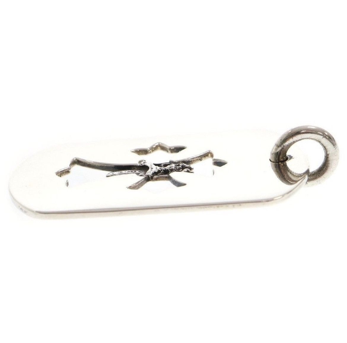 Chrome Hearts Chrome Hearts Large Cross Dagger Dog Tag Necklace Size ONE SIZE - 9 Thumbnail