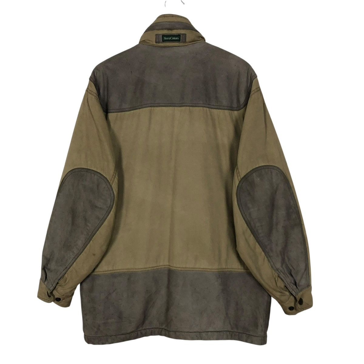 Henry Cotton's Vintage Henry Cottons Rugged Suede Jacket Hoodie Italy Size US L / EU 52-54 / 3 - 14 Thumbnail