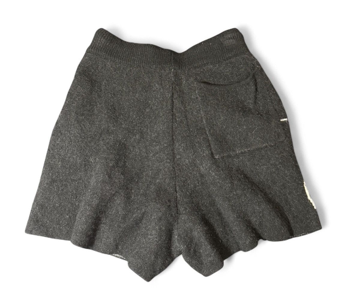 Rhude Authentic Rhude SS22 Knit Logo Shorts - Black/Creme - Size M Size US 32 / EU 48 - 2 Thumbnail