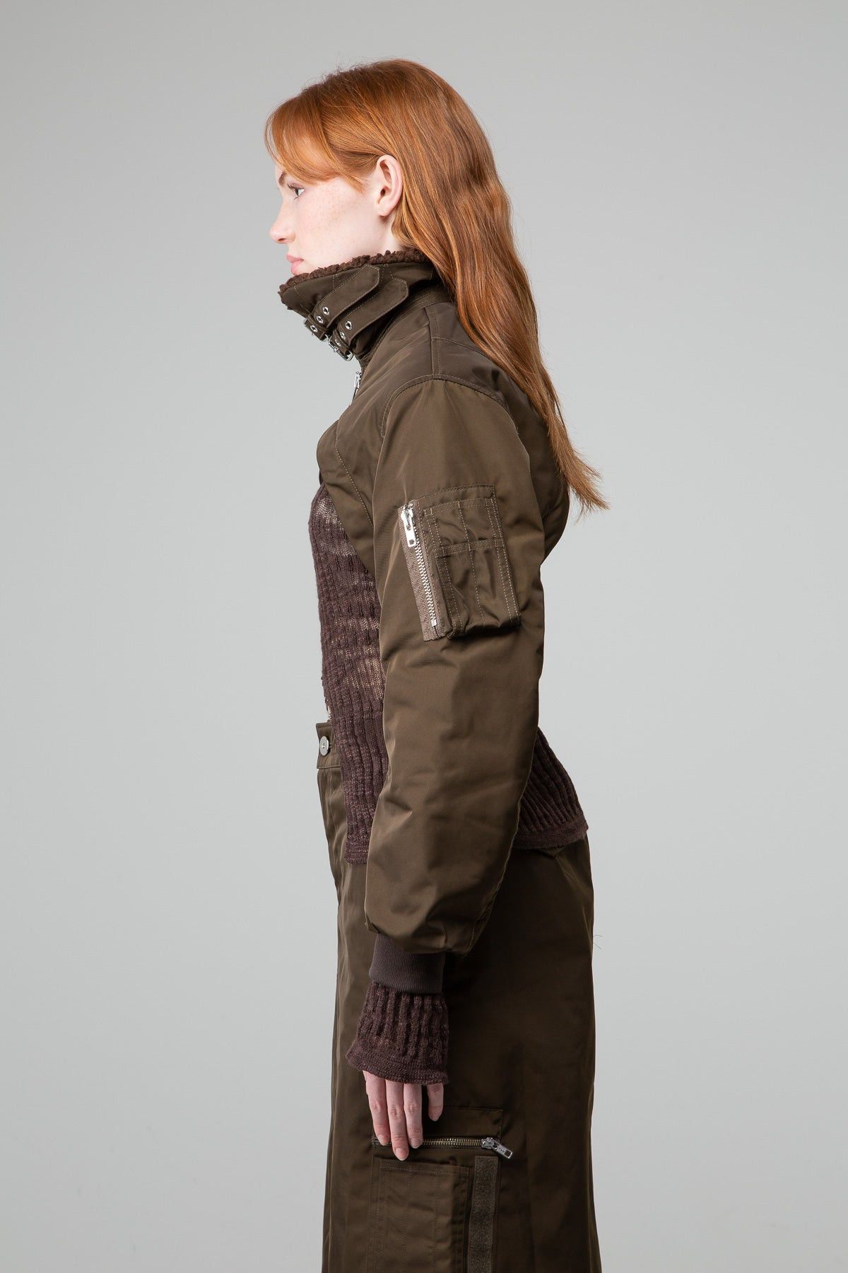 Vaquera $995 Vaquera Cropped Flight Jacket Size S / US 4 / IT 40 - 2 Thumbnail