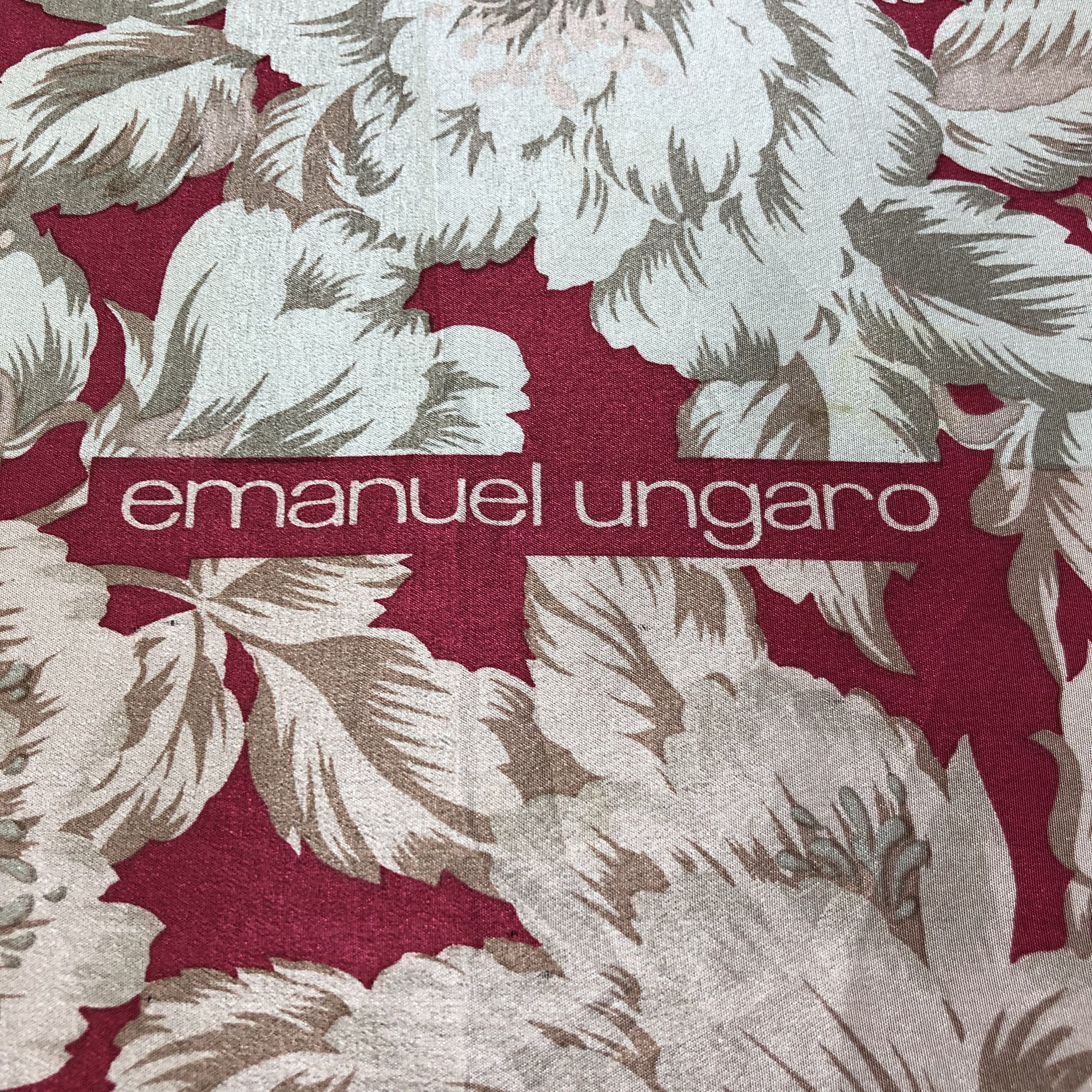 Emanuel Ungaro Vintage Emanuel Ungaro Silk Scarf M788 Size ONE SIZE - 3 Thumbnail