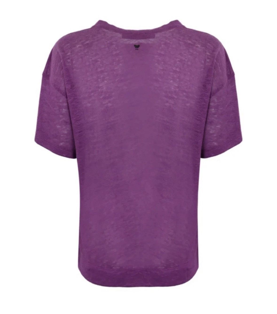 Weekend Max Mara Weekend Max Mara purple t-shirt 100% linen size L Size L / US 10 / IT 46 - 2 Thumbnail