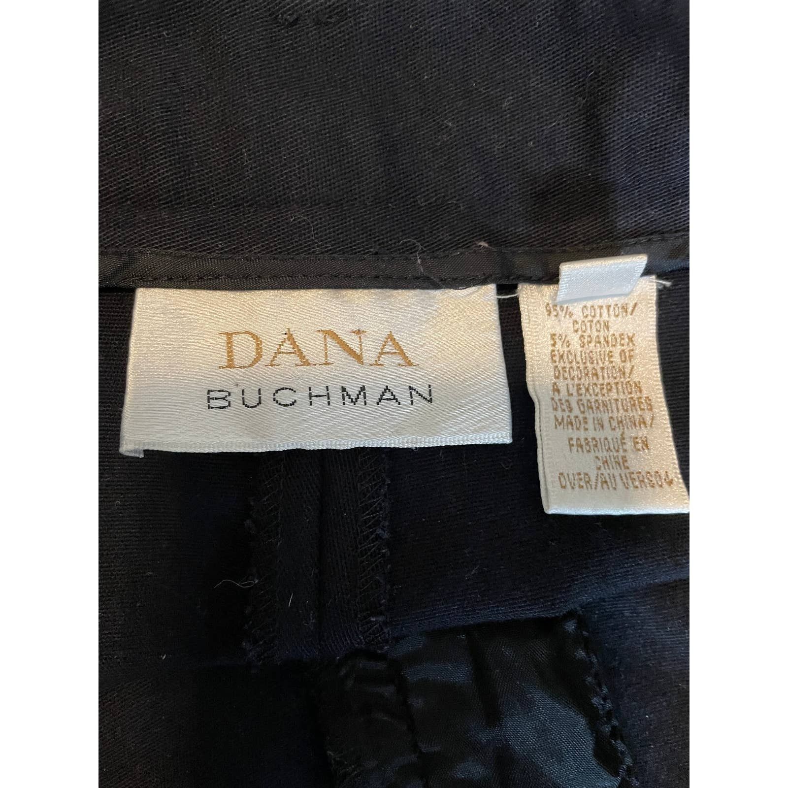 Vintage Vintage 90's Dana Buchman Black Pants with Embroidery Size 6 Size 28" / US 6 / IT 42 - 2 Thumbnail