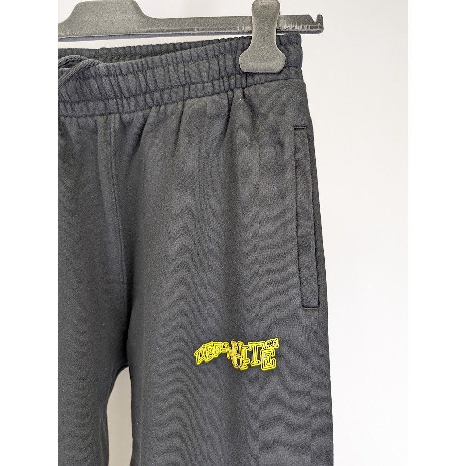 Off-White o1rshd1 Crystal Wiz Slim Sweatpant & Jogger in Black/Yellow Size US 30 / EU 46 - 8 Thumbnail