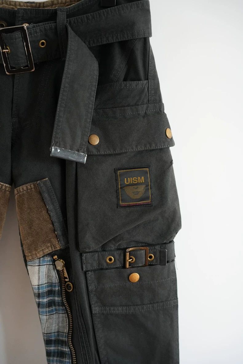 Undercover Undercover size 3 08 aw brushed wax patchwork overalls pan Size US 30 / EU 46 - 4 Thumbnail