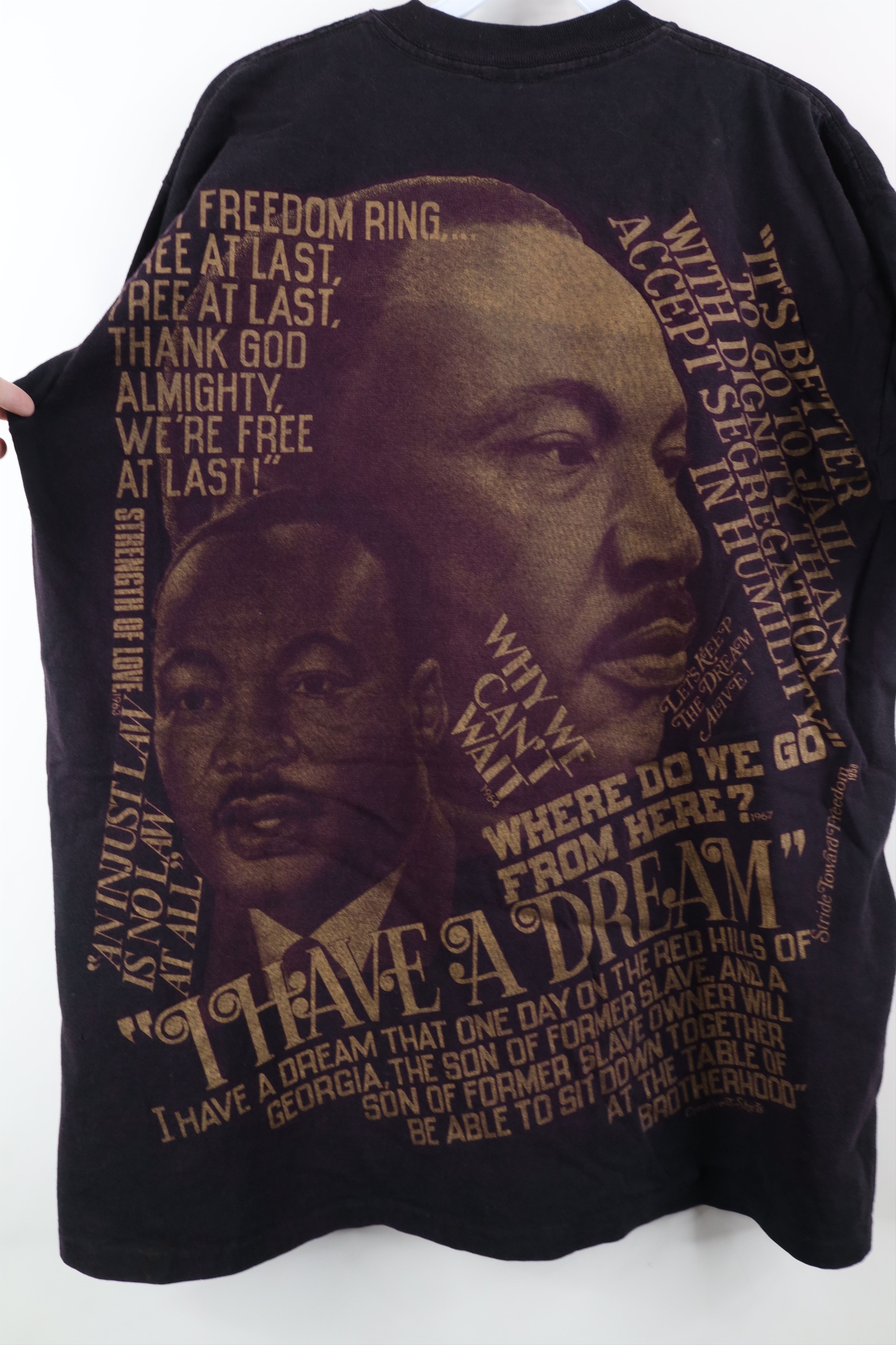 Vintage Vintage 90s Martin Luther King Jr All Over Print T-Shirt Size US XL / EU 56 / 4 - 13 Thumbnail