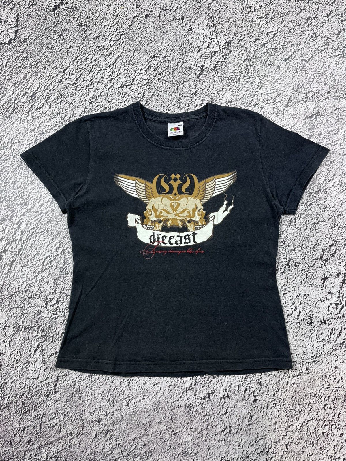 Vintage Vintage Y2K Diecast logo skull rock tee size M Size M / US 6-8 / IT 42-44 - 1 Thumbnail