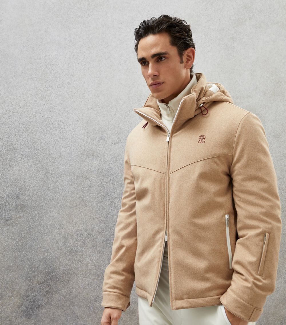 Brunello Cucinelli 0924 Goose Padded Jacket in Light Beige Size US L / EU 52-54 / 3 - 1 Thumbnail