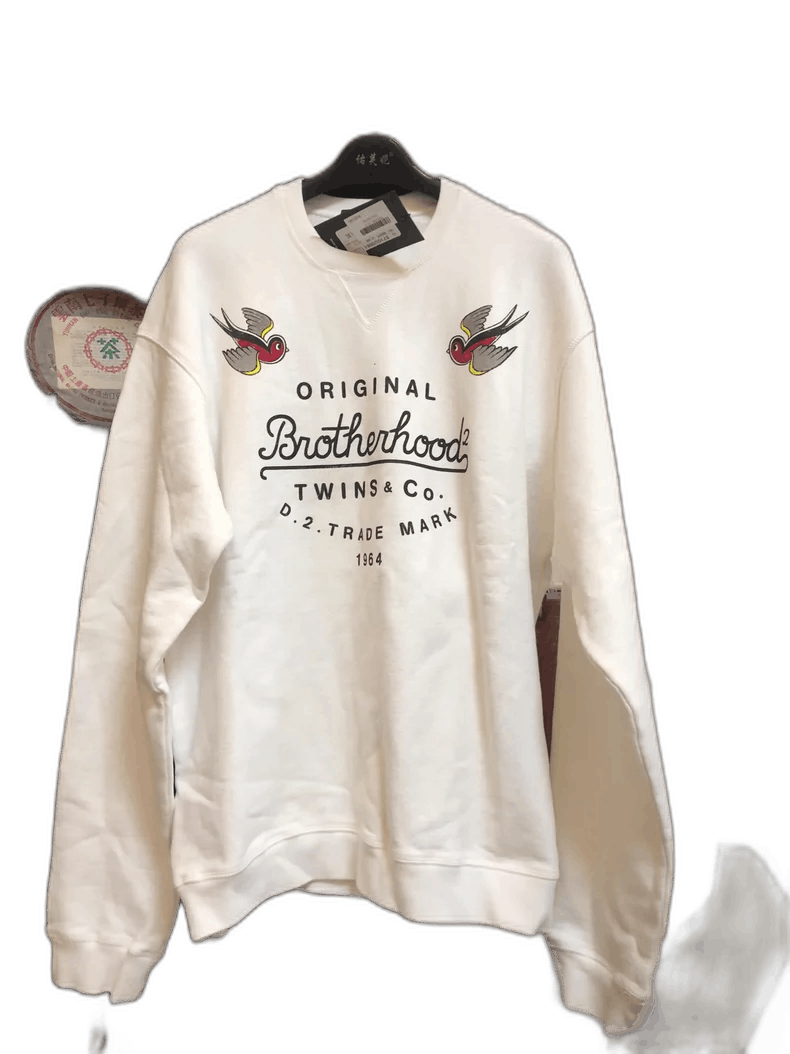Dsquared2 dsquared2 Original Brotherhood Sweatshirt in White Size US XL / EU 56 / 4 - 1 Thumbnail