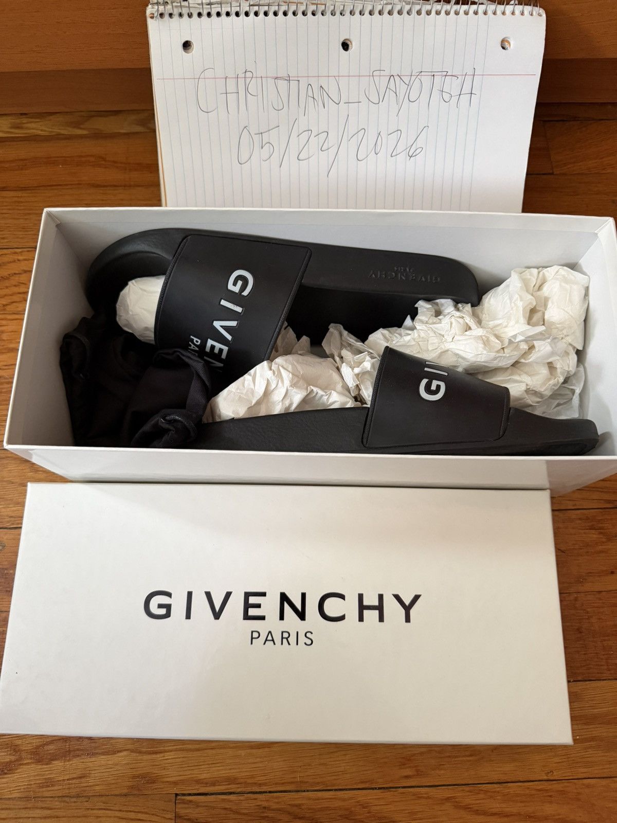 Givenchy givenchy slides black size 42EU men Size US 9 / EU 42 - 13 Thumbnail