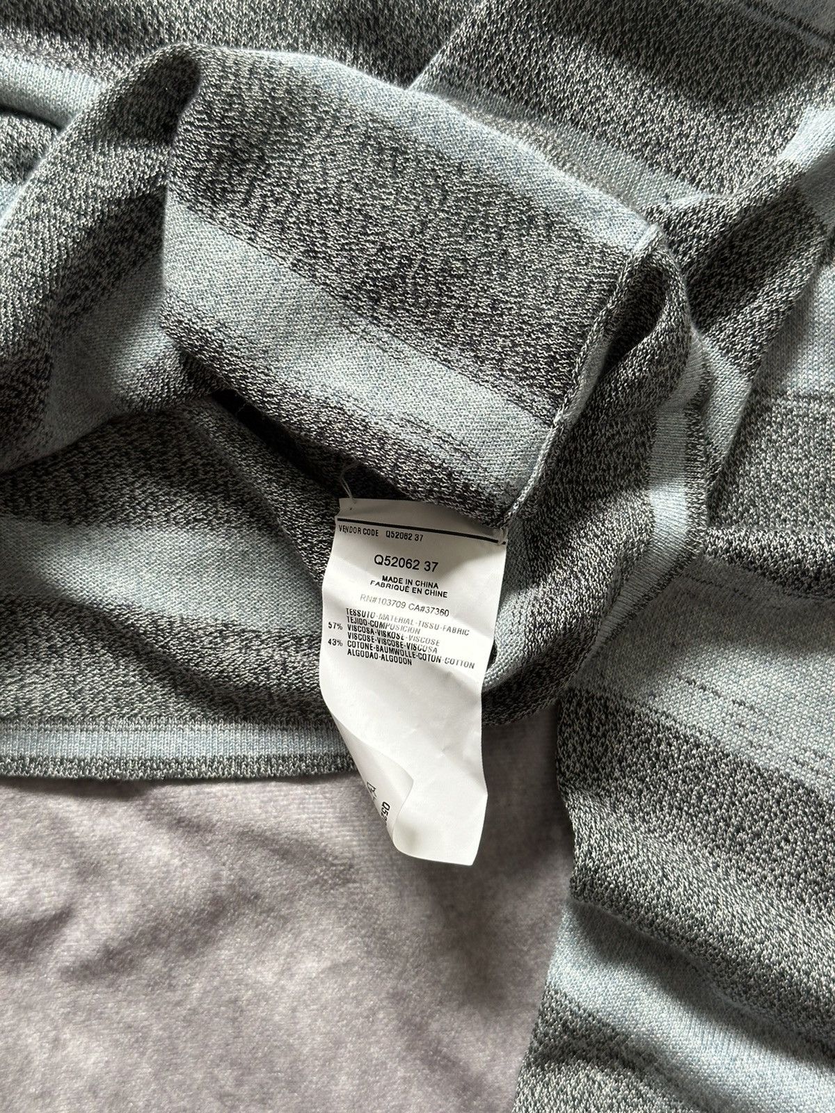 Armani Collezioni Armani Collezioni Mens Gingham Sweater XL Gray Blue Size US XL / EU 56 / 4 - 9 Thumbnail