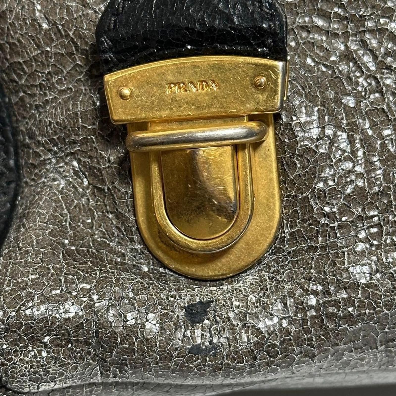 Prada Prada - Studded Leather Handbag Size ONE SIZE - 4 Thumbnail