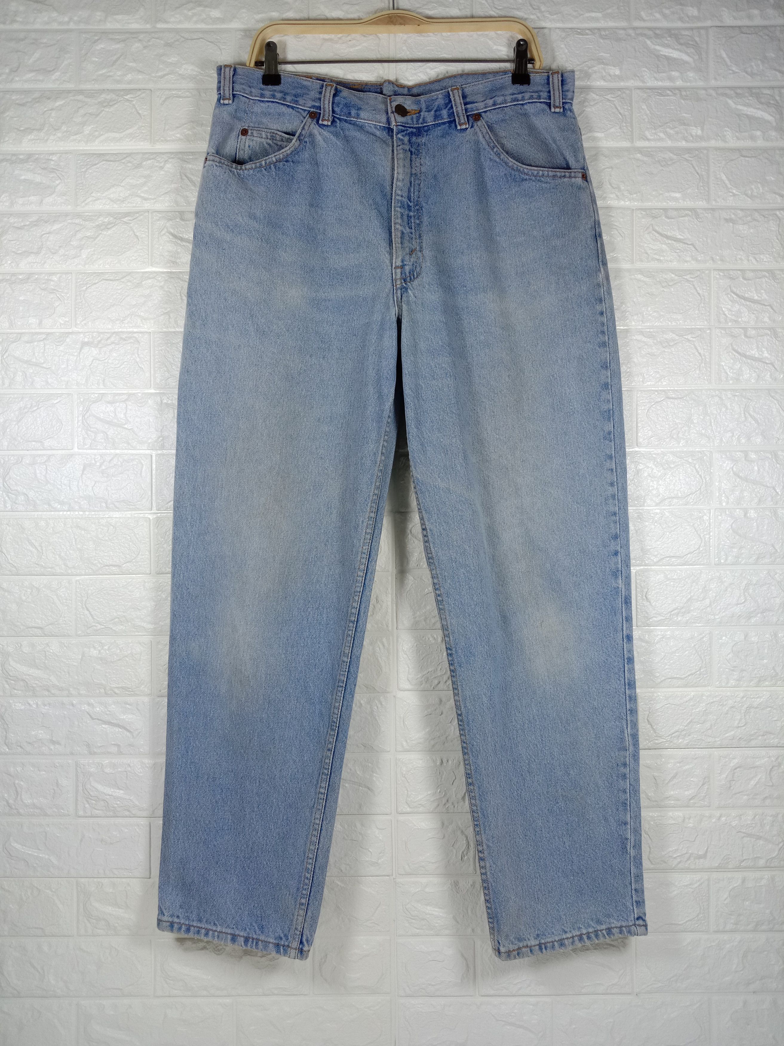 image of Levis x Levis Vintage Clothing Vintage 90's Levi’S 506 Orange Tab Jeans Light Wash Denim in Blue (S