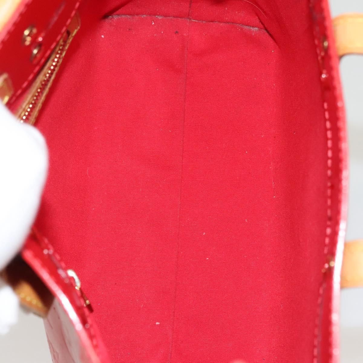Louis Vuitton LOUIS VUITTON Monogram Vernis Reade PM Hand Bag Red Rouge Size ONE SIZE - 11 Thumbnail