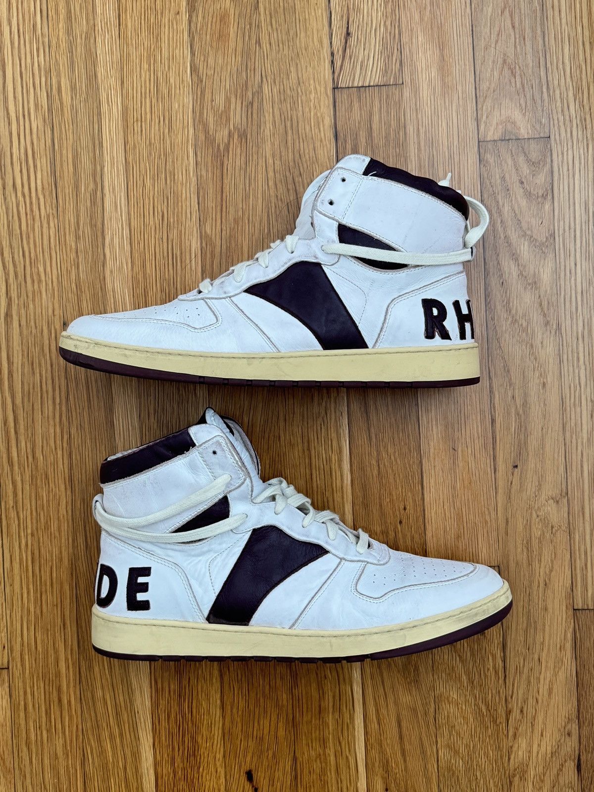 Rhude Rhude Rhecess High Maroon Size US 12 / EU 45 - 1 Thumbnail