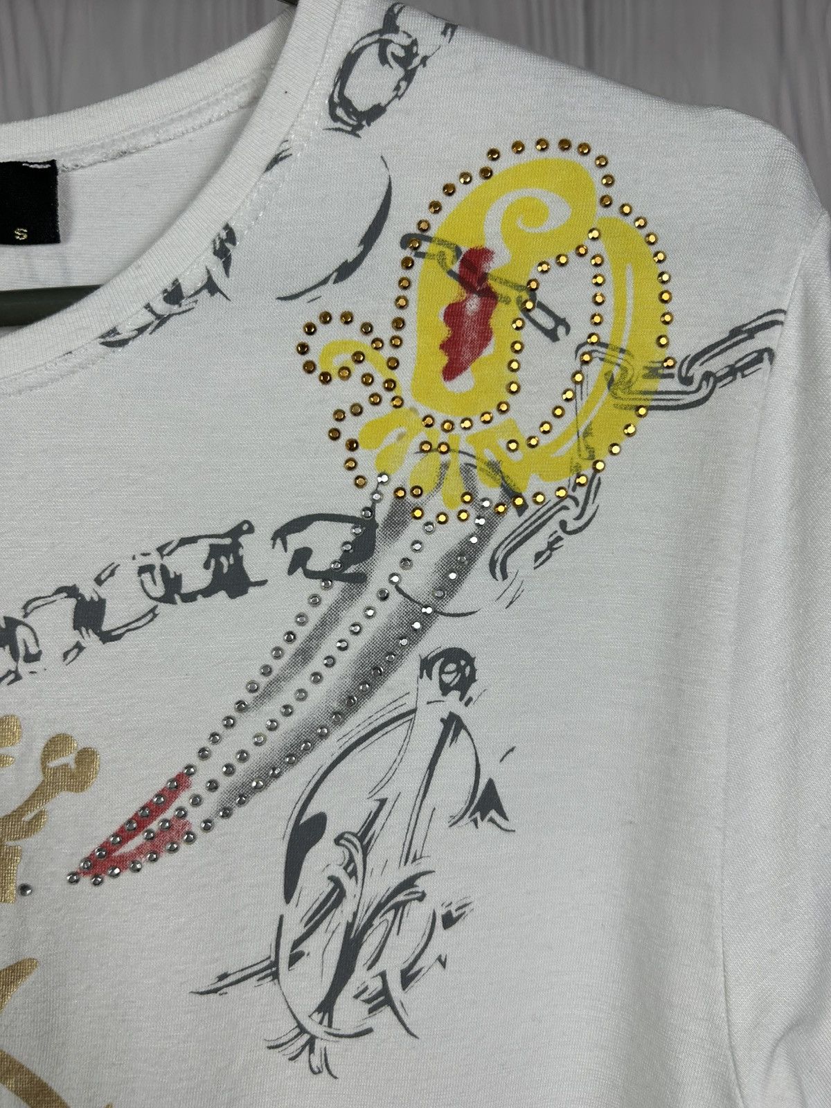 Christian Audigier Christian Audigier Ed Hardy Tiger Tattoo White T-shirt Sz S Size US S / EU 44-46 / 1 - 7 Thumbnail