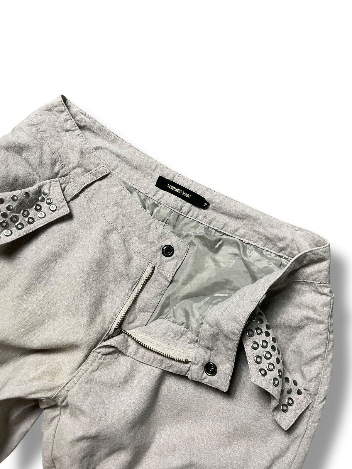 Japanese Brand × Tornado Mart × Vintage TORNADO MART Linen Cargo Pants (91) Size US 29 - 9 Thumbnail