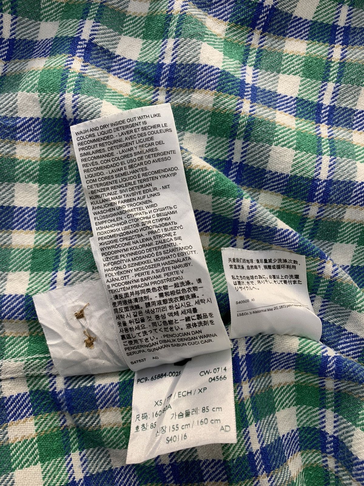 Flannel × Levi's Levi’s Strauss Chekered Double Pocket Flannel Button Up Size US XS / EU 42 / 0 - 12 Thumbnail