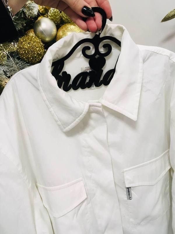 Giorgio Armani Armani Jeans Made in Italy White Overshirt – Size 40 / S Size S / US 4 / IT 40 - 7 Thumbnail