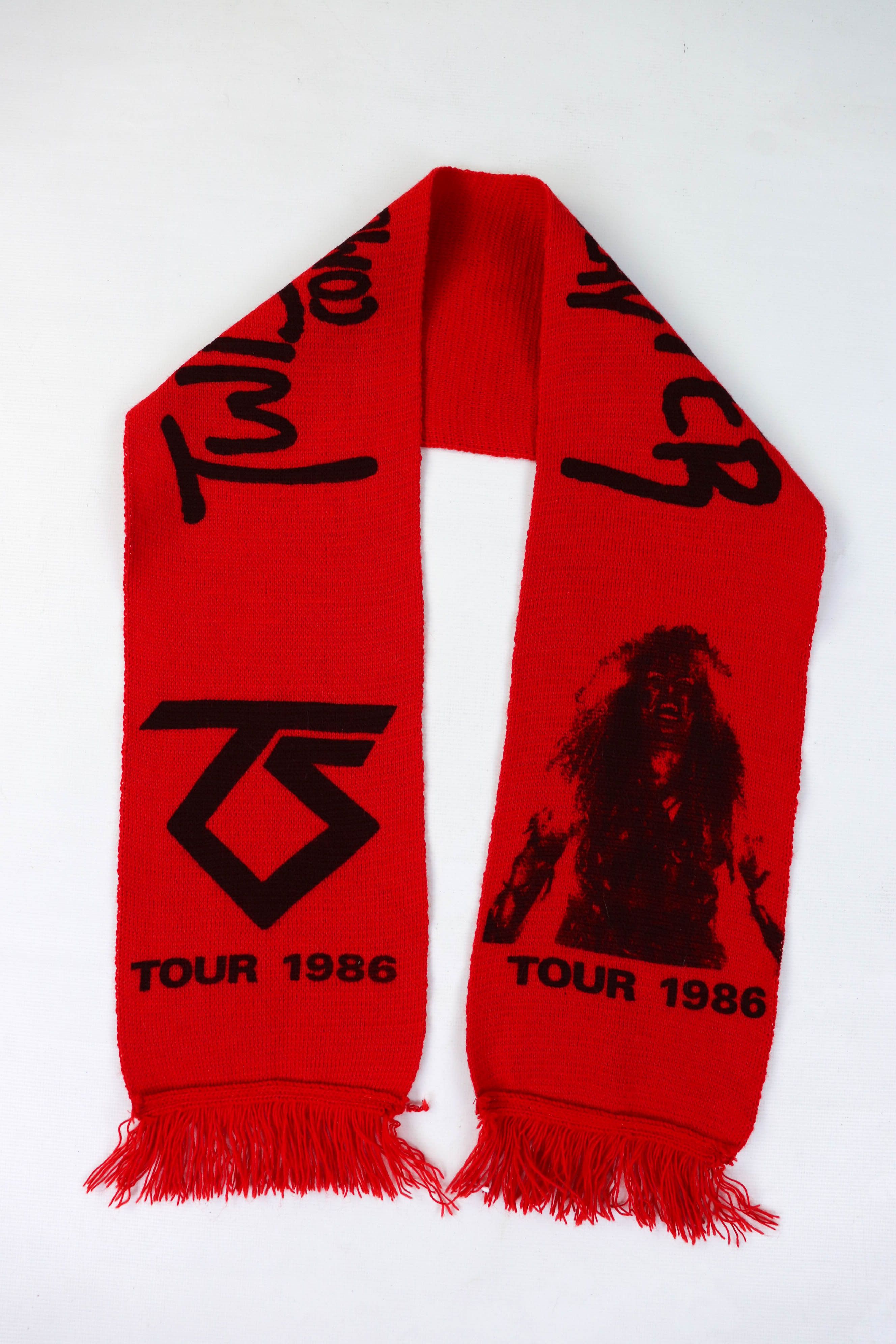 Band Tees 80s Vintage Twisted Sister Heavy Metal Band 1986 Tour Scarf Size ONE SIZE - 1 Thumbnail