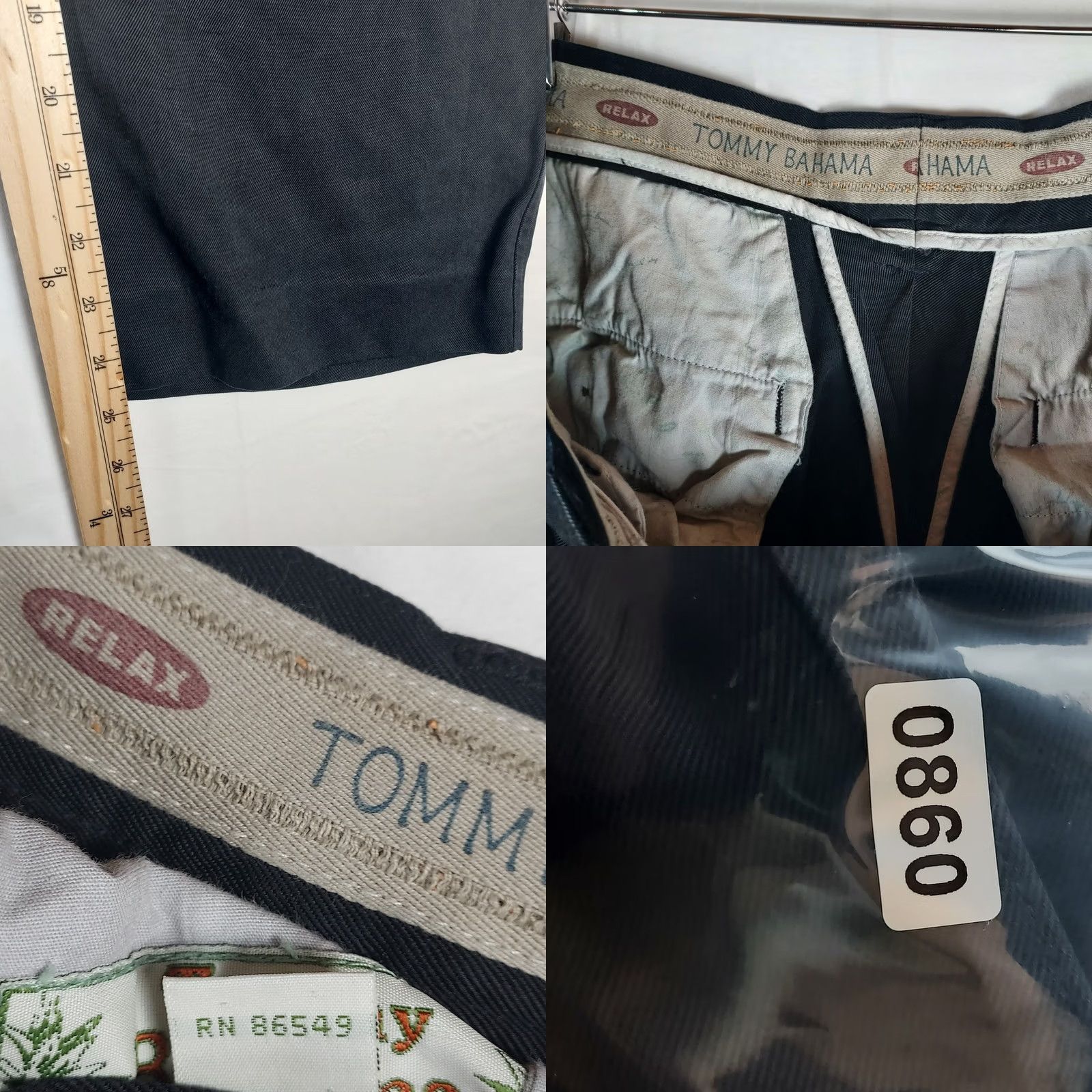 Tommy Bahama Tommy Bahama Silk Pants Women’s 32 Dark Navy Cropped Capri Casual Resort Wear Size 24" / US 00 / IT 34 - 8 Thumbnail