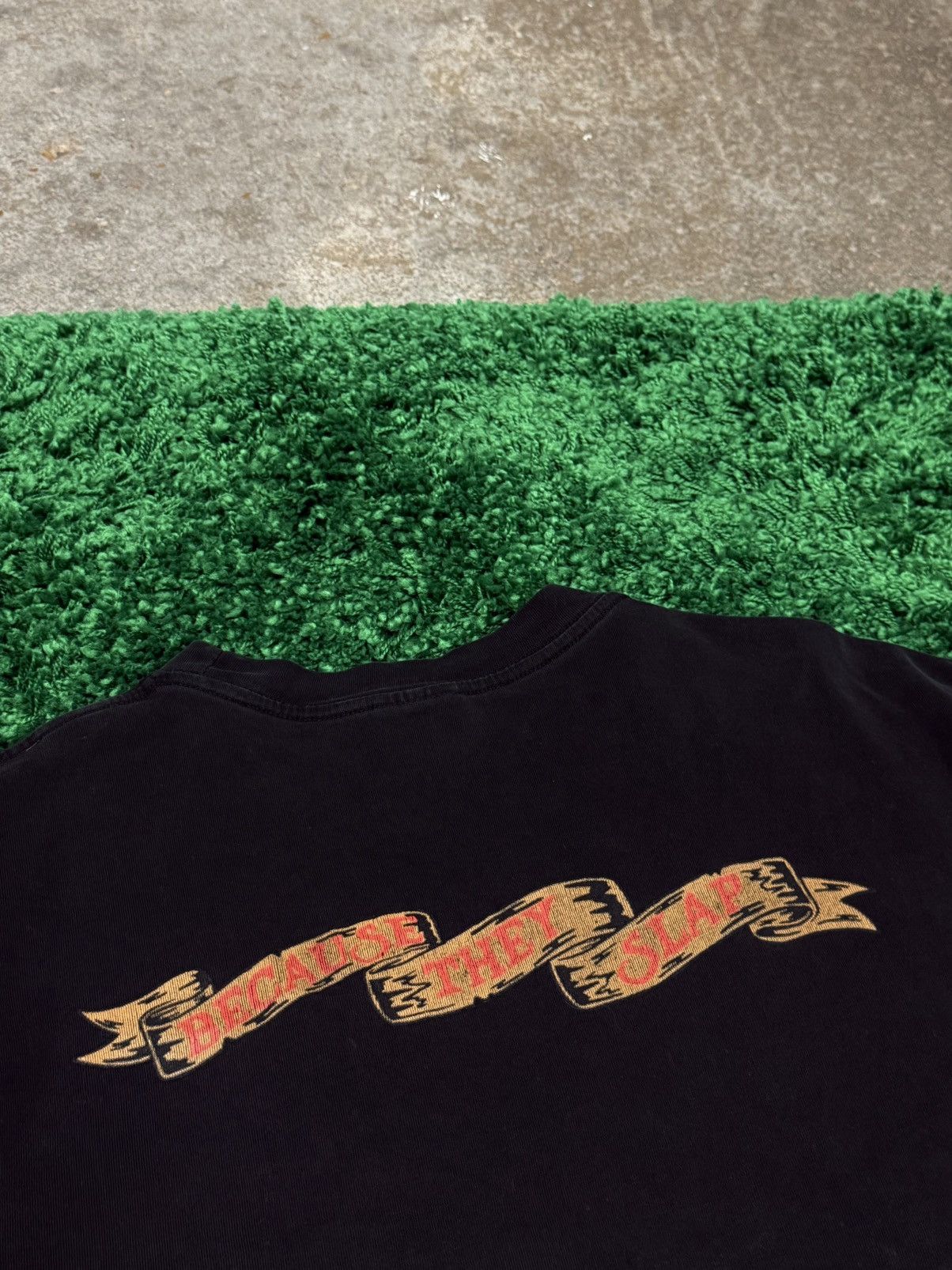 Vintage Slapwood Wood Pirate Bear Streetwear Smoke Weed Tee Black XL Size US XL / EU 56 / 4 - 4 Thumbnail