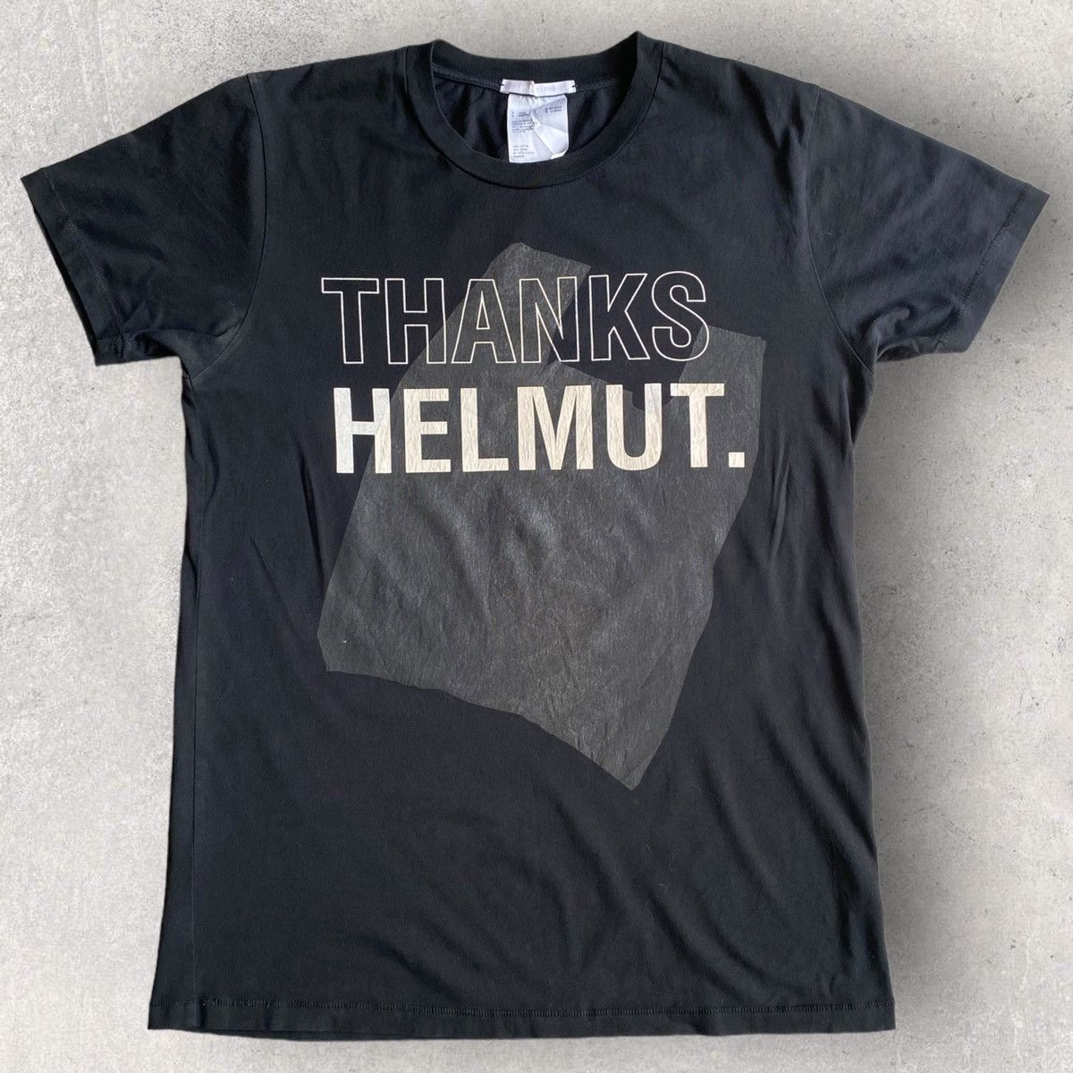 Helmut Lang Thanks Helmut T Shirt Size US S / EU 44-46 / 1 - 1 Thumbnail