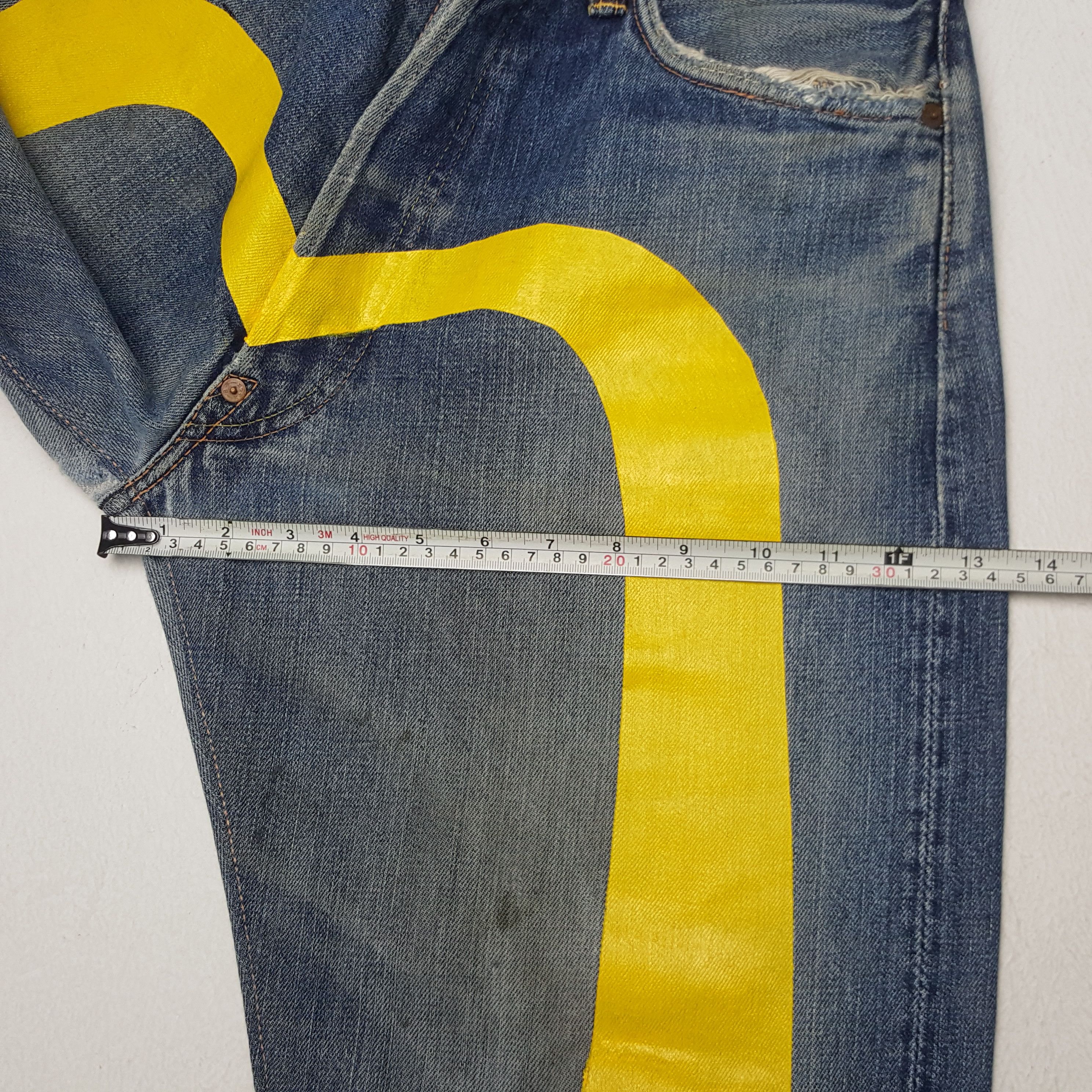 Evisu × Japanese Brand × Vintage Vintage Evisu Japanese Brand Daicock Custom Art Denim Jeans Size US 30 / EU 46 - 11 Thumbnail