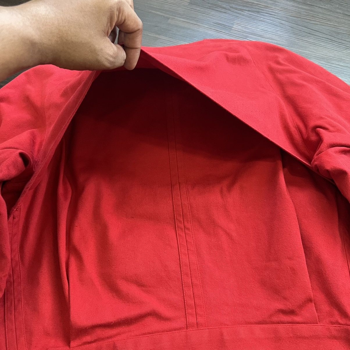 Issey Miyake 🔥 Vintage 70's RED Issey Miyake Raglen Sleeve bomber jacket Size S / US 4 / IT 40 - 15 Thumbnail