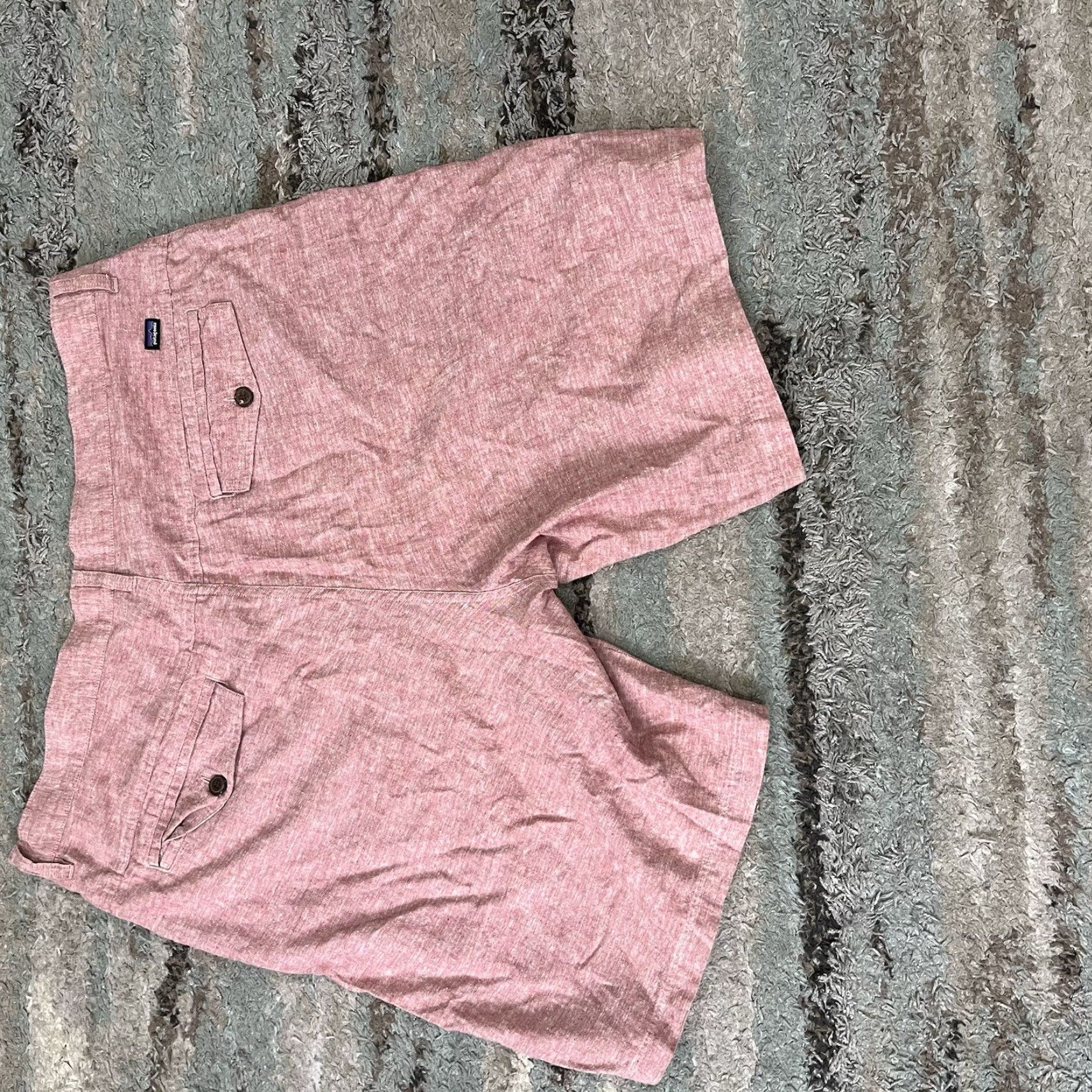 Patagonia Patagonia Lightweight Shorts Men 38 Blue Hemp Organic Cotton Chino Casual Salmon Size US 38 / EU 54 - 2 Thumbnail