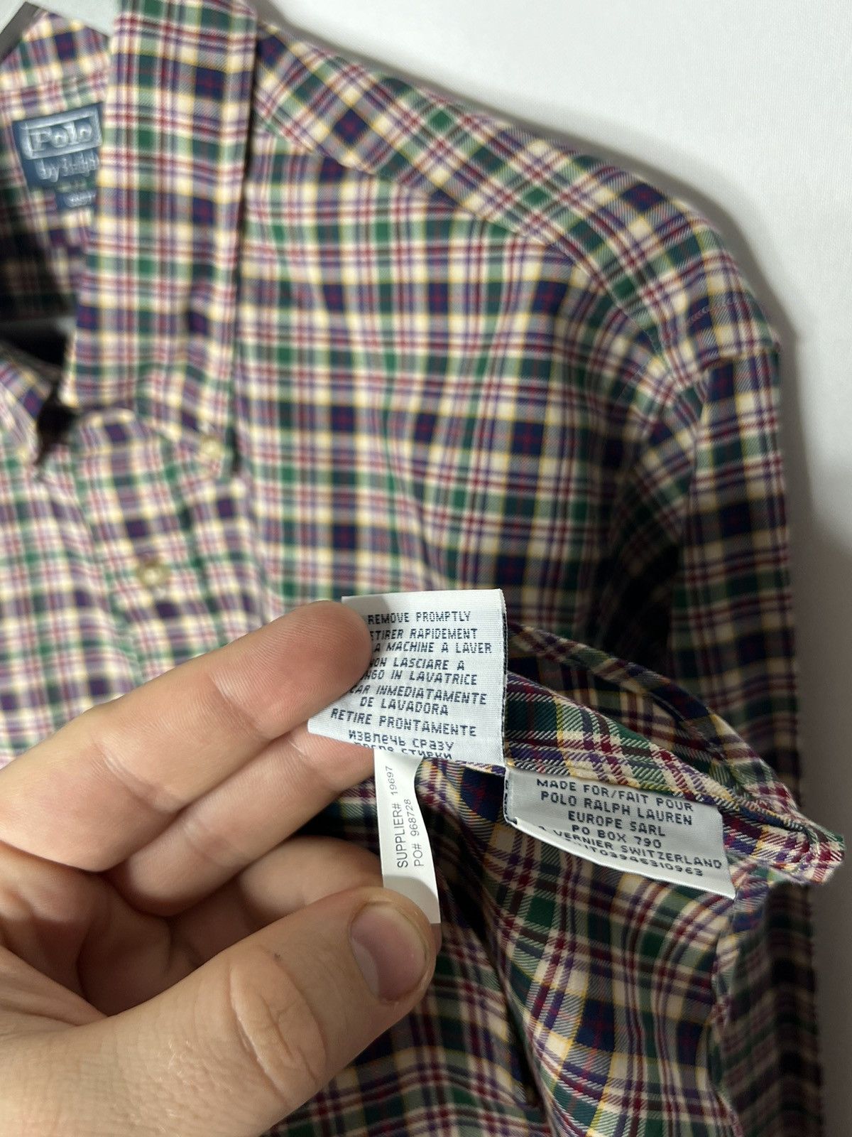 Vintage 💵 Vintage Polo Ralph Lauren Plaid Luxury Shirt Long Sleeve 💵 Size US XL / EU 56 / 4 - 9 Thumbnail