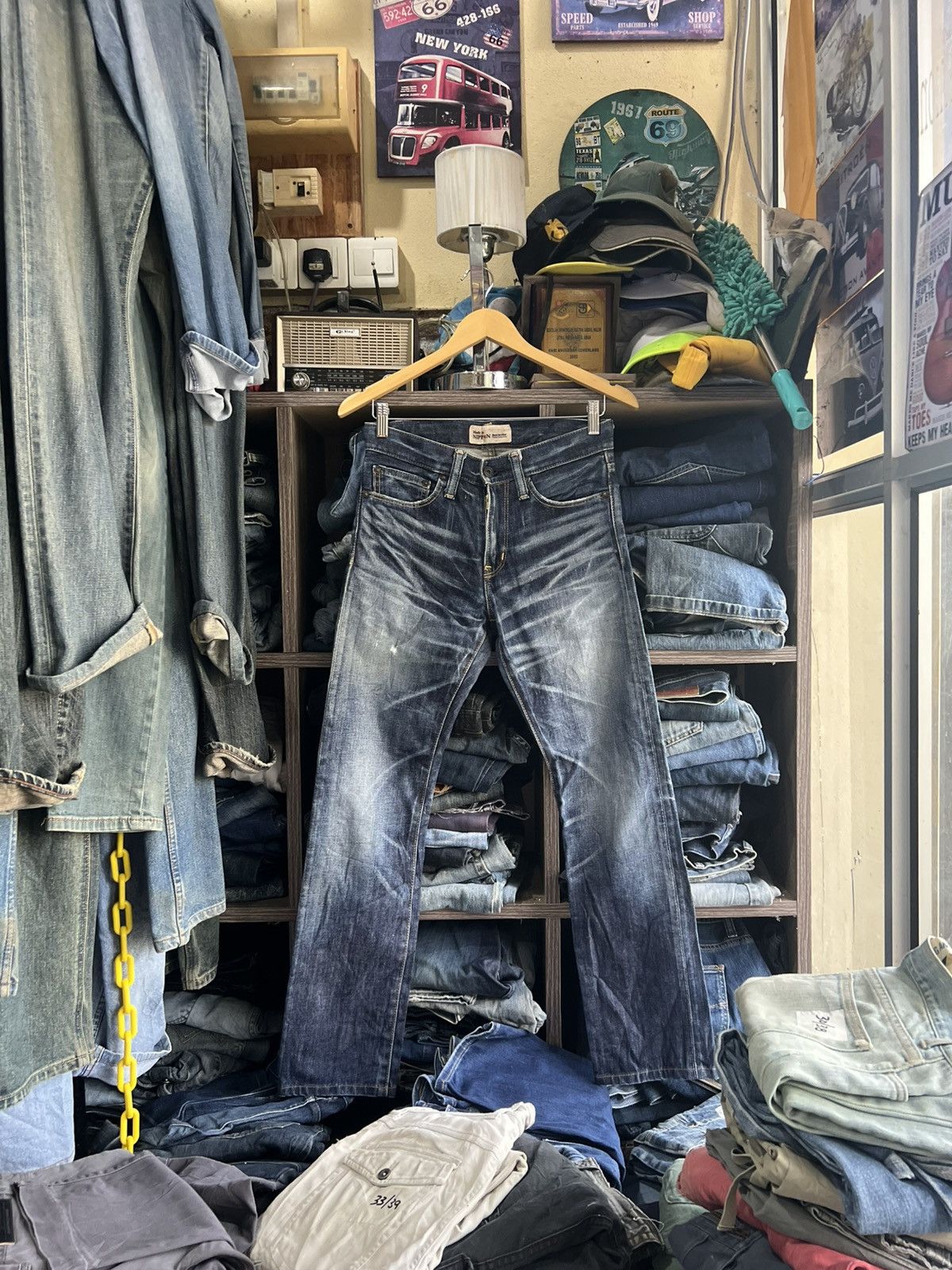 Japanese Brand 🔥Back Number Premium Vintage Flared Denim Size US 29 - 1 Thumbnail