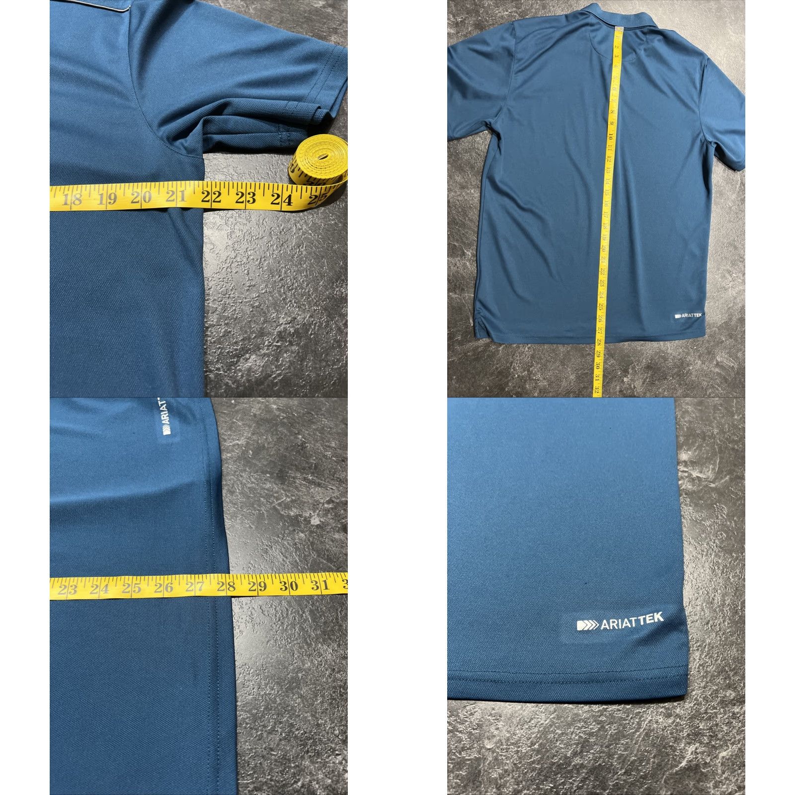 Ariat Ariat Polo Shirt Mens Medium Blue AriatTEK Short Sleeve Golf Tech Breathable Moisture Wicking Lightweight Size US M / EU 48-50 / 2 - 8 Thumbnail