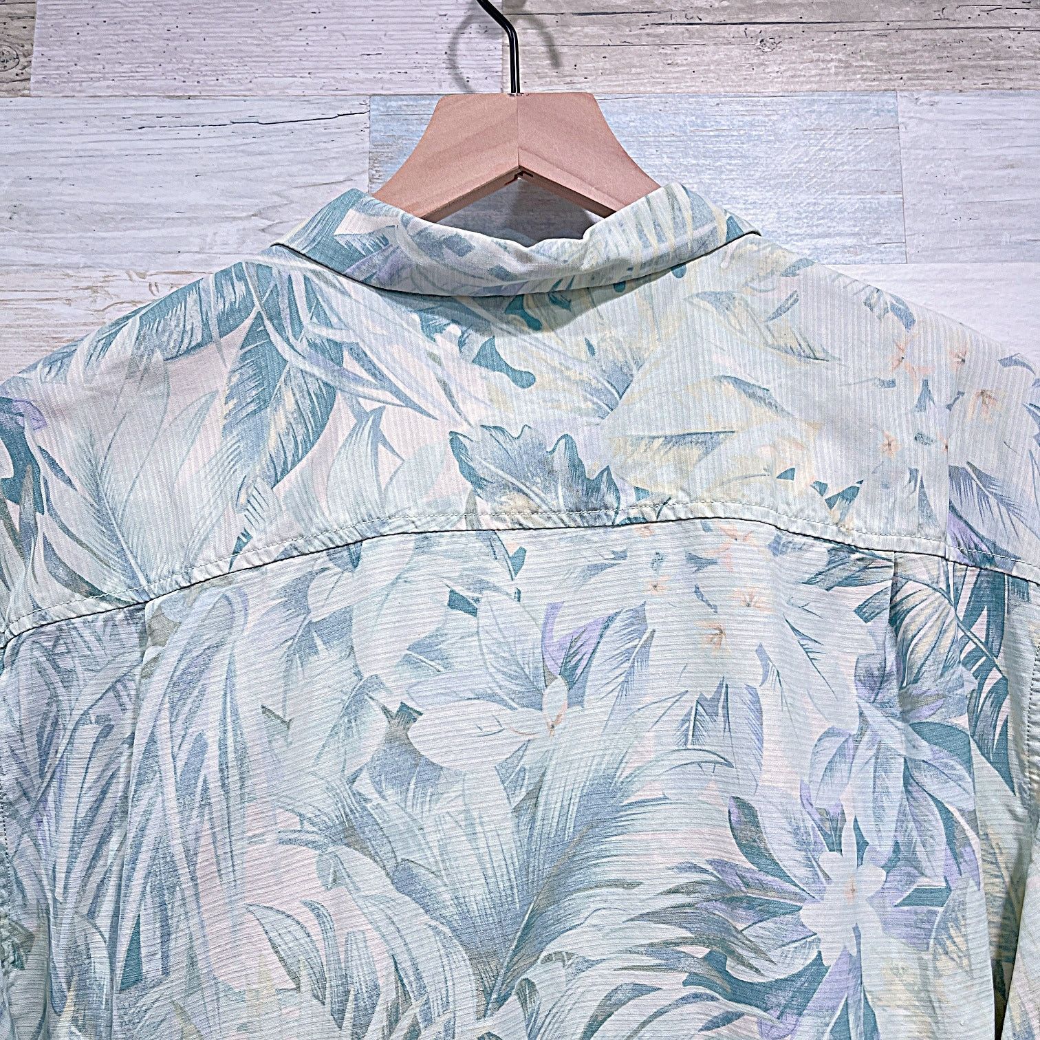 Tommy Bahama TOMMY BAHAMA 100% Silk Hawaiian Camp Shirt Beige Mens Medium Size US M / EU 48-50 / 2 - 5 Thumbnail