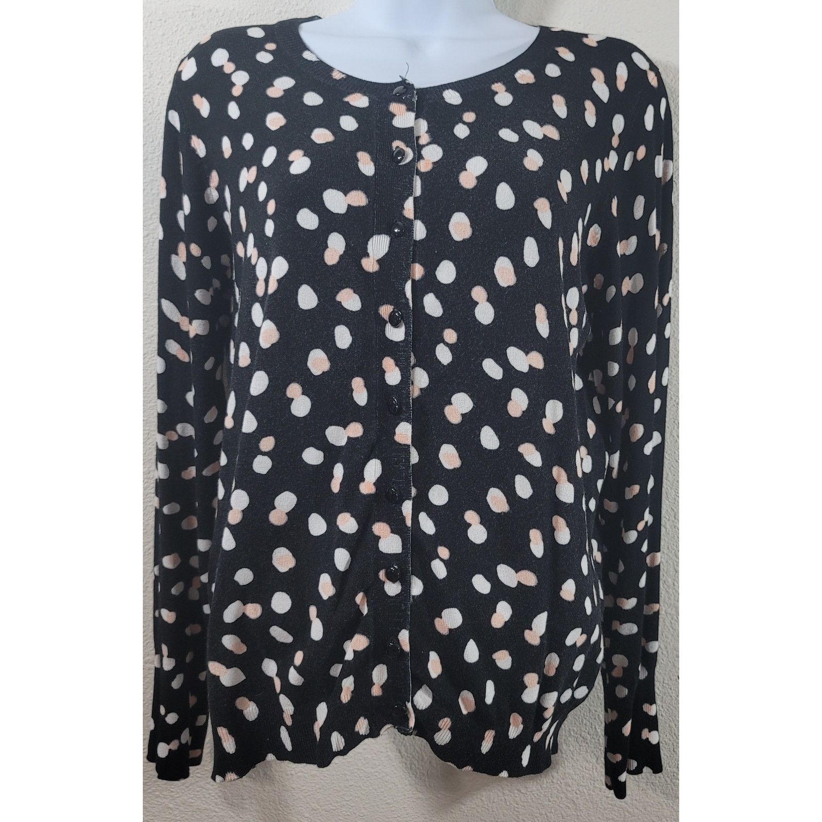 Other Philosophy Black Pink White Polka Dots Cardigan Sweater M Size M / US 6-8 / IT 42-44 - 1 Thumbnail