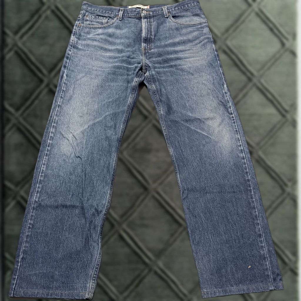 Levi's Levi's 505 Jeans Men Blue Denim Mid Rise Straight Pockets 38X34 Denim Jeans - 38X34 Size US 38 / EU 54 - 1 Thumbnail