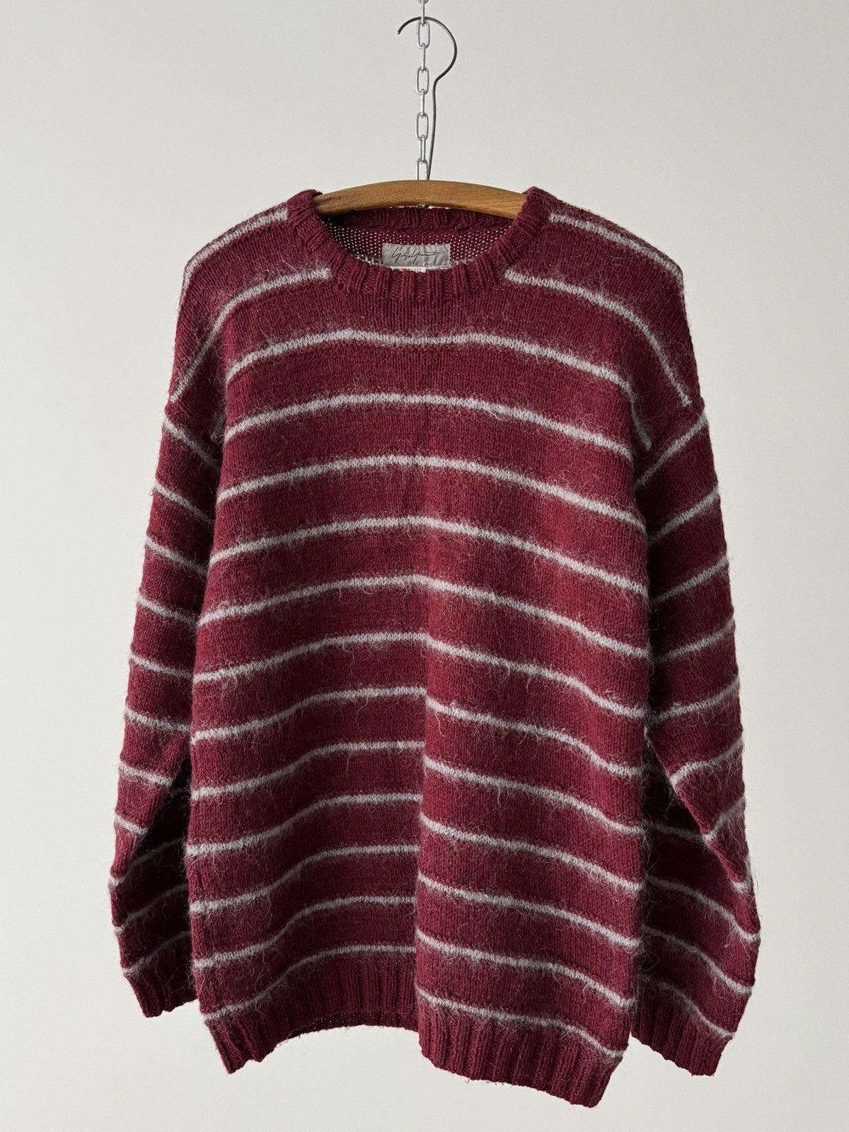 Japanese Brand × Y's × Yohji Yamamoto Vintage 90s Yohji Yamamoto Mohair Sweater Size US M / EU 48-50 / 2 - 2 Thumbnail