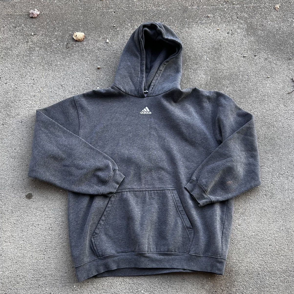 Adidas × Vintage Vintage Y2K adidas center hoodie Size US L / EU 52-54 / 3 - 1 Thumbnail