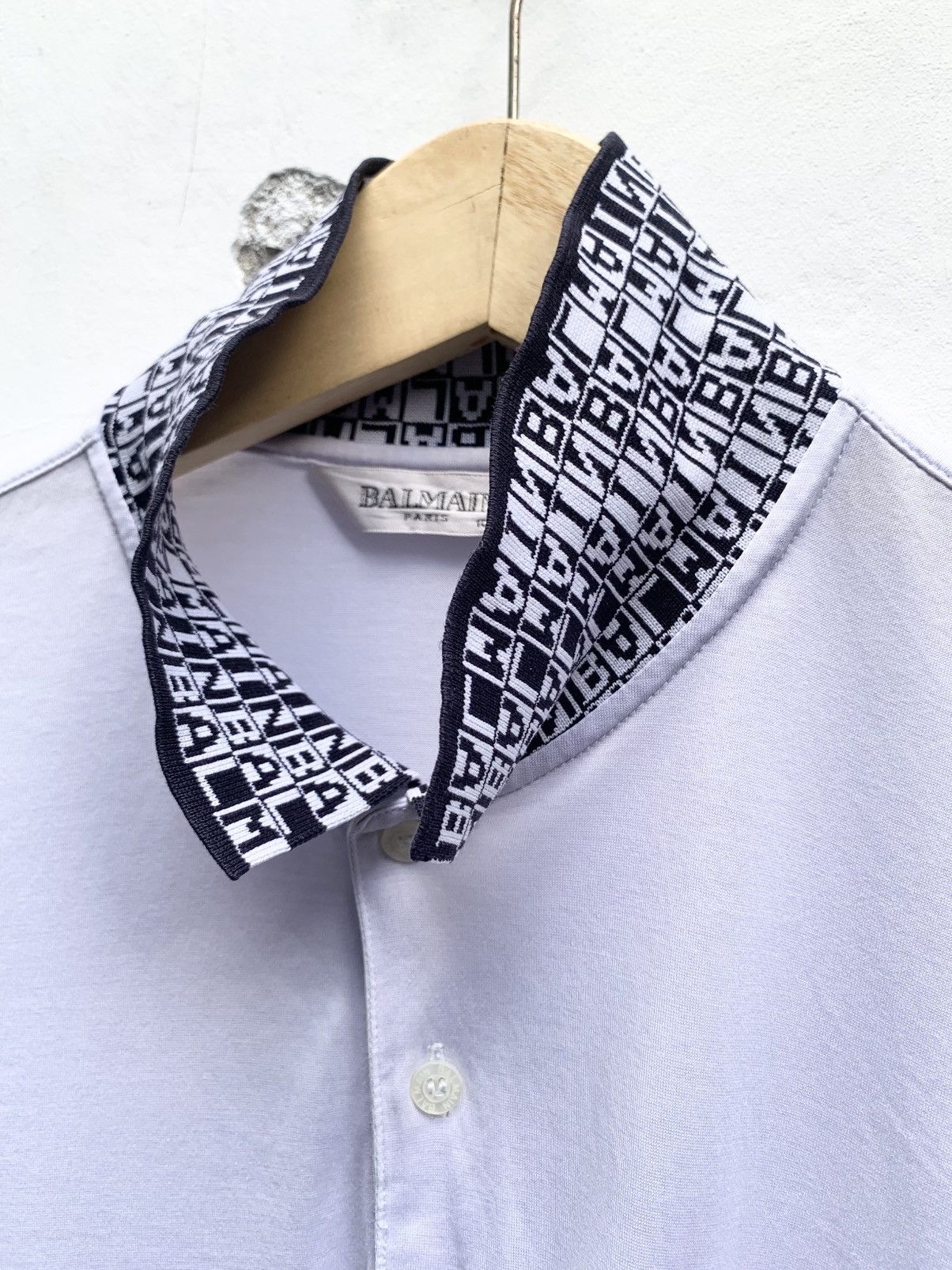 Balmain Vintage balmain paris polo shirt Size US L / EU 52-54 / 3 - 3 Thumbnail