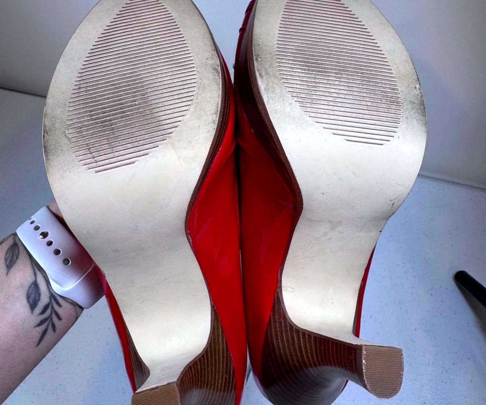 Steve Madden Steve Madden Red Patent Leather Heels Size US 10 / IT 40 - 4 Thumbnail