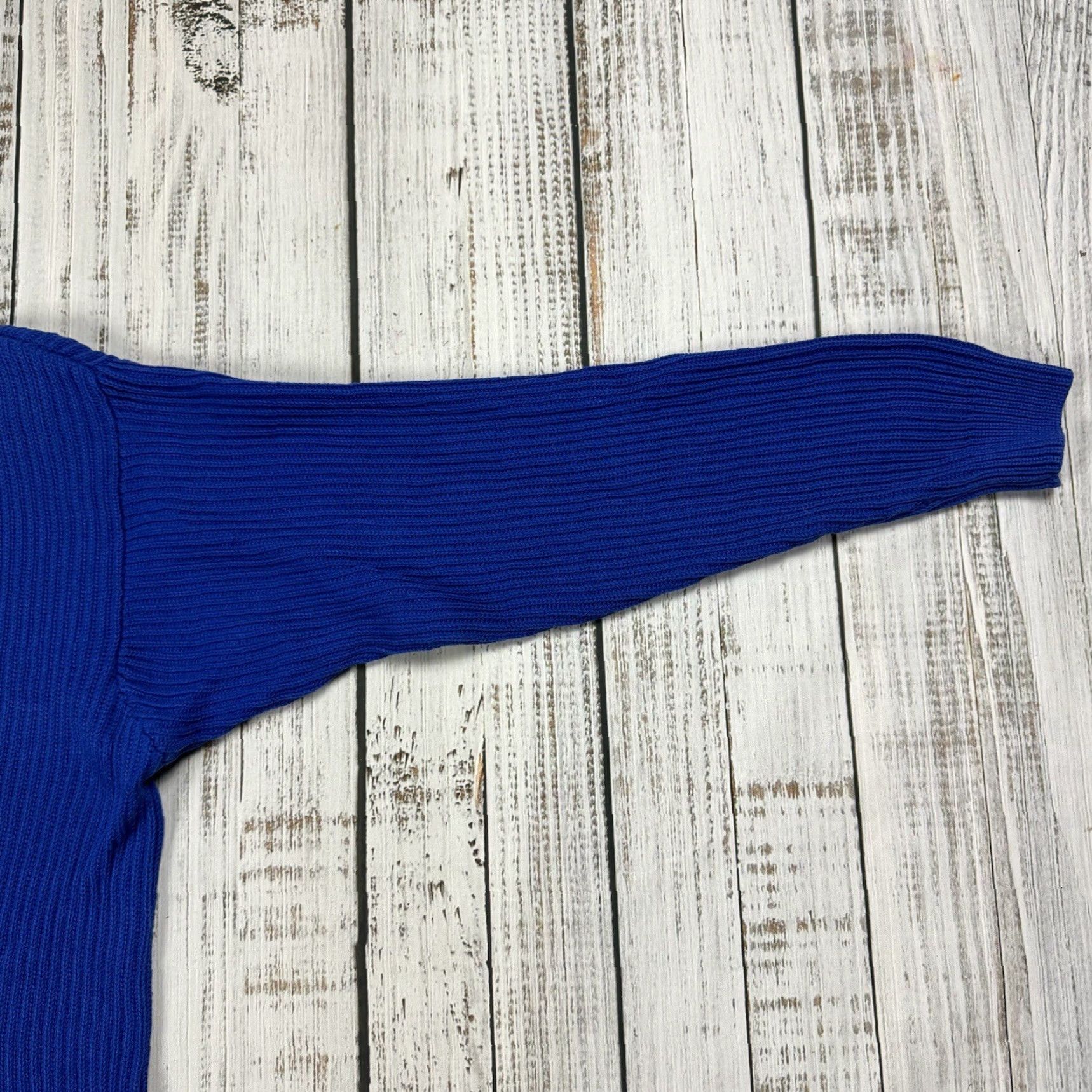 Vintage VINTAGE LizSport Cardigan Adult L Blue Cotton Knit Button Front V-Neck Long Sleeve 90s Womens Size L / US 10 / IT 46 - 3 Thumbnail
