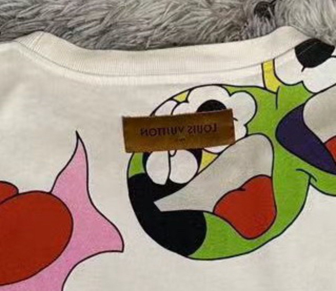 Louis Vuitton Louis Vuitton size 4l Cartoon LOGO printed T shirt with ro Size US XXL / EU 58 / 5 - 3 Thumbnail