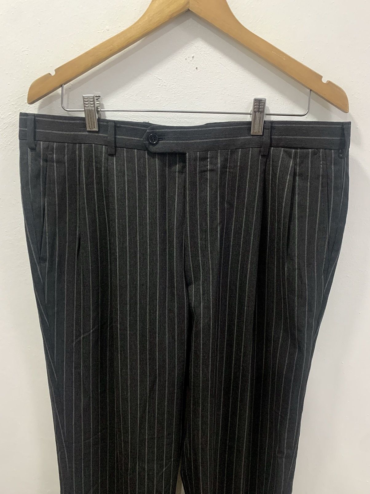 Hermes HERMES SUPER 100 S - WOOL CASUAL STRIPED PANTS Size US 36 / EU 52 - 4 Thumbnail