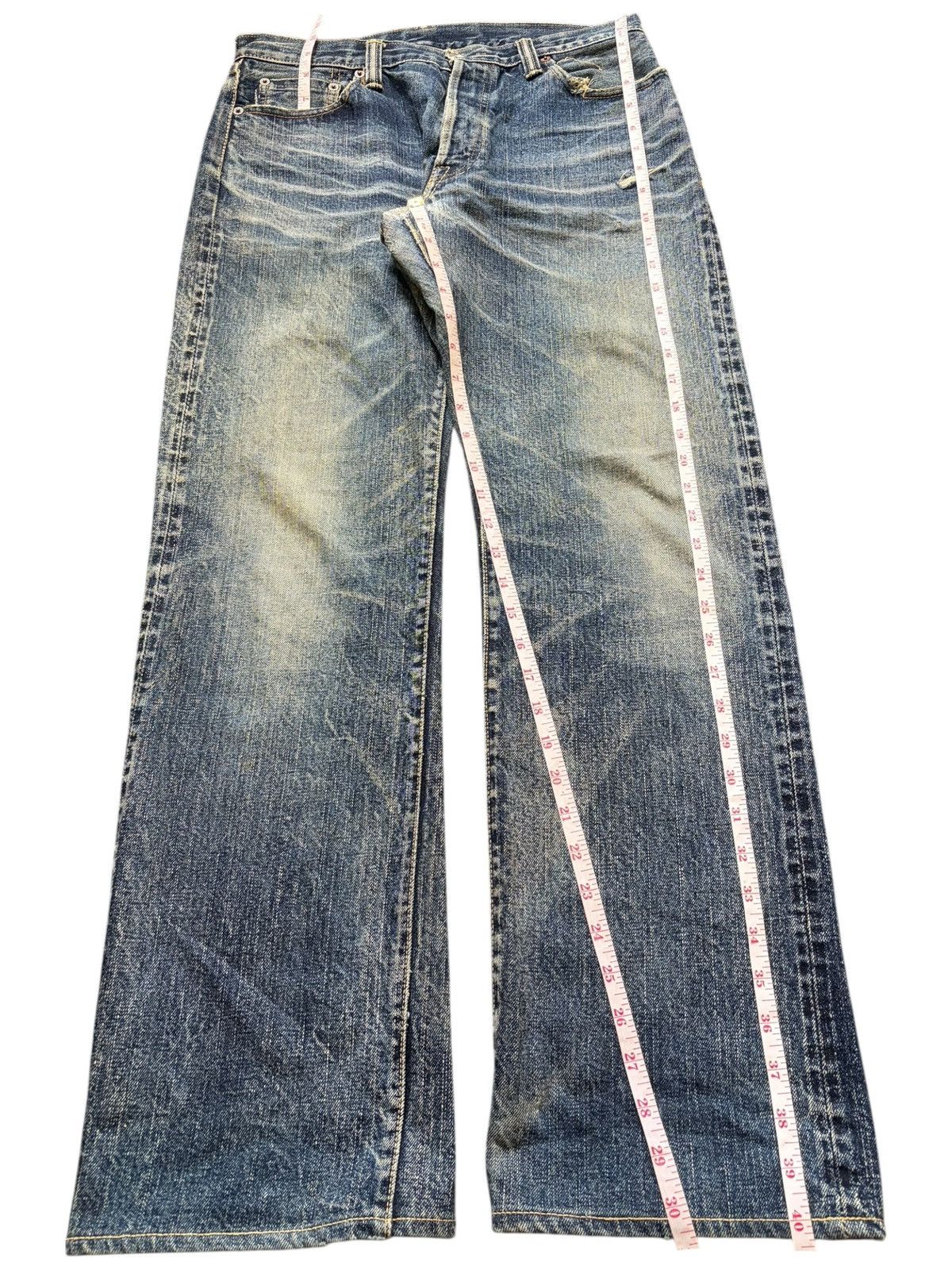 Eternal Vintage Japanese Eternal Selvedge Distress Loose Jeans Size US 31 - 7 Thumbnail