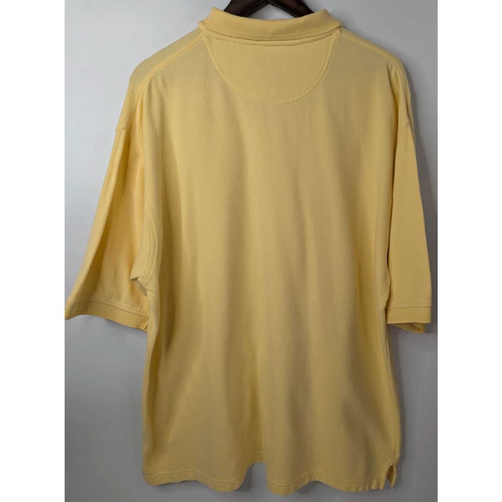 Vintage VINTAGE Duck Head Polo Shirt Men XL Yellow Short Sleeve Collared Knit 100% Cotton 90s Classic Preppy Designer Golf Casual Mens Size US XL / EU 56 / 4 - 4 Thumbnail