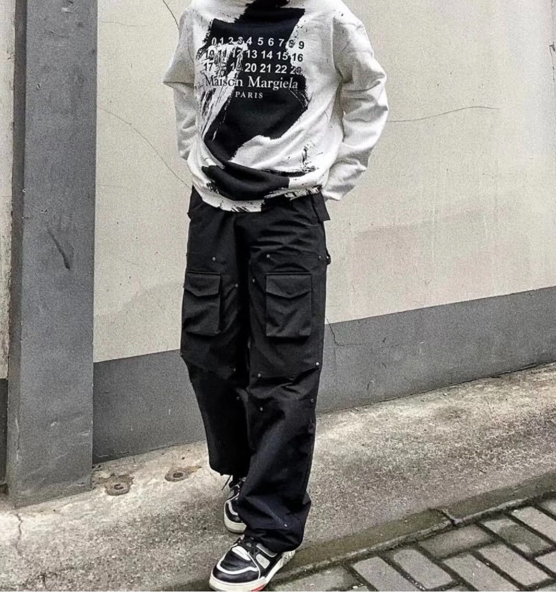 Maison Margiela Maison Margiela Splashed ink hooded sweatshirt 2501-Nextarr Size US M / EU 48-50 / 2 - 4 Thumbnail