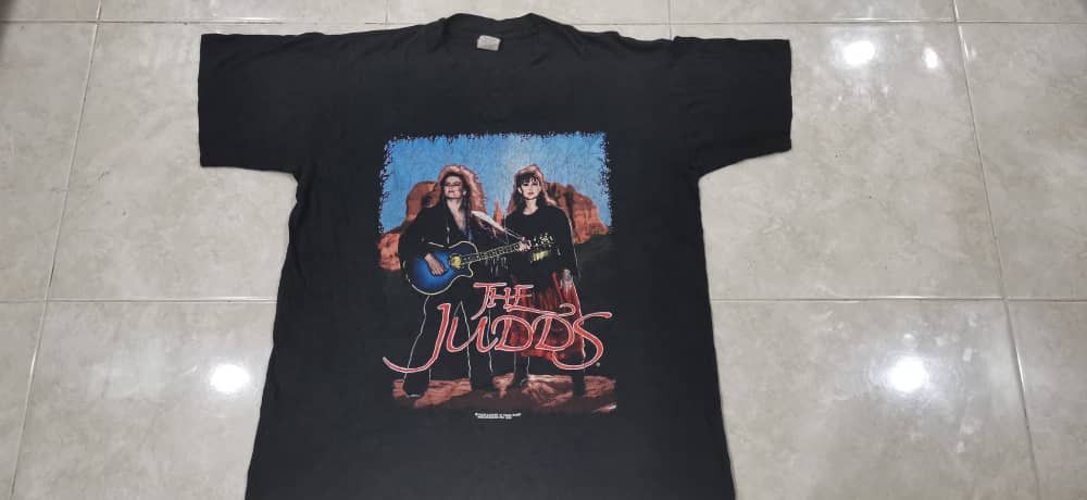 image of Band Tees x Rock T Shirt Vintage The Judds Farewell Tour 1990 in Black, Men's (Size Medium)