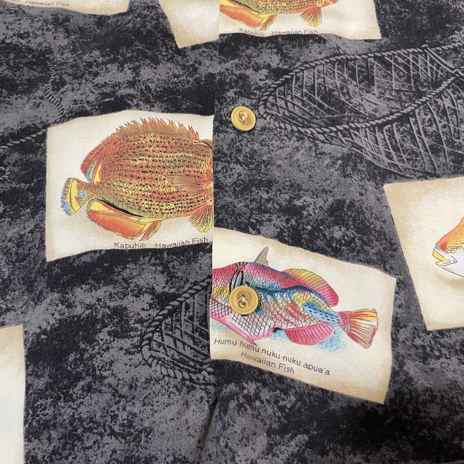 Quicksilver VTG USA Quiksilver QS Shirt Hawaiian Fish Print Shirt Rayon Size US M / EU 48-50 / 2 - 5 Thumbnail
